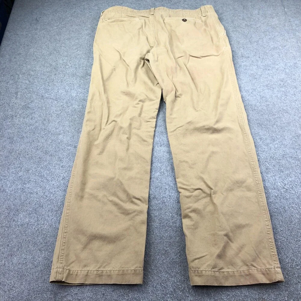 American Eagle Outfitters Pants Mens 33x34 Beige Chino Relaxed Straight Casual